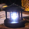 Solar Power LED Light Rotating Lighthouse Landscape Lamp Garden Decoration