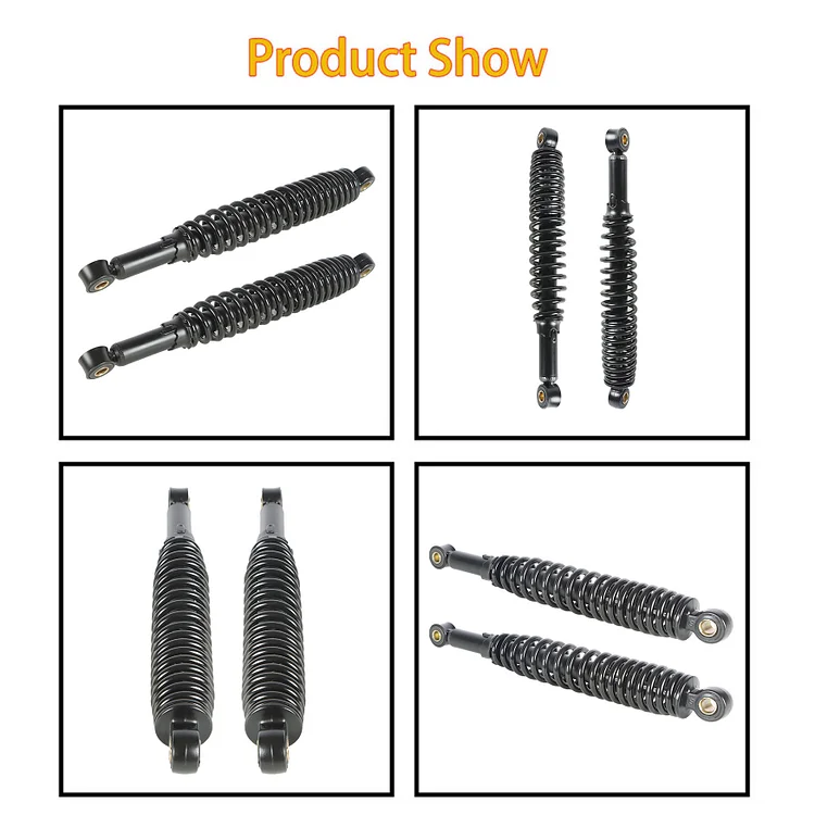 SEBLAFF 2PCS Rear Shock Absorber Suspension 335mm Black Replacement for S65 CL/CT70 XL75 CL/CT/CM/S90 CM91 CT110