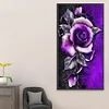 Diamond Painting - DIY Full Round Drill Purple Rose(85*45 CM)