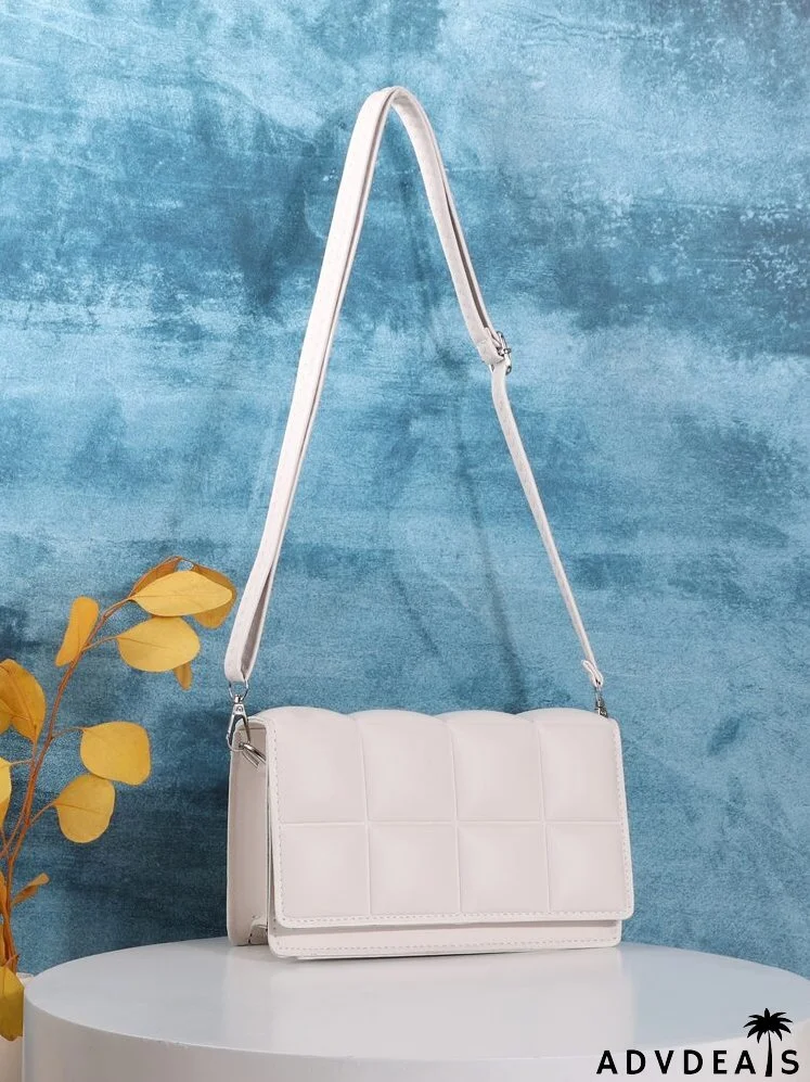 Plaid Flap Crossbody Bag