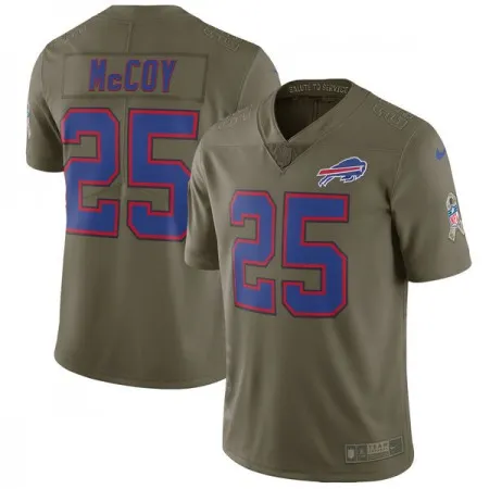 Men's  Buffalo Bills #25 LeSean McCoy Olive Salute To Service Limited Stitched NFL Jersey