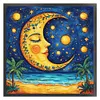 Moon-11CT Stamped Cross Stitch 50*50cm/19.69*19.69in tapestrymarket