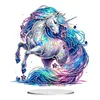 (US Local)DIY Unicorn Special Shaped Diamond Painting Tabletop Ornaments Kit Home Table Decor