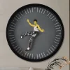 Bruce Lee Kung Fu Personality Silent Wall Clock Home Clock Decorative Round Clock