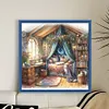 Bedroom-11CT Stamped Cross Stitch 50*50cm/19.69*19.69in