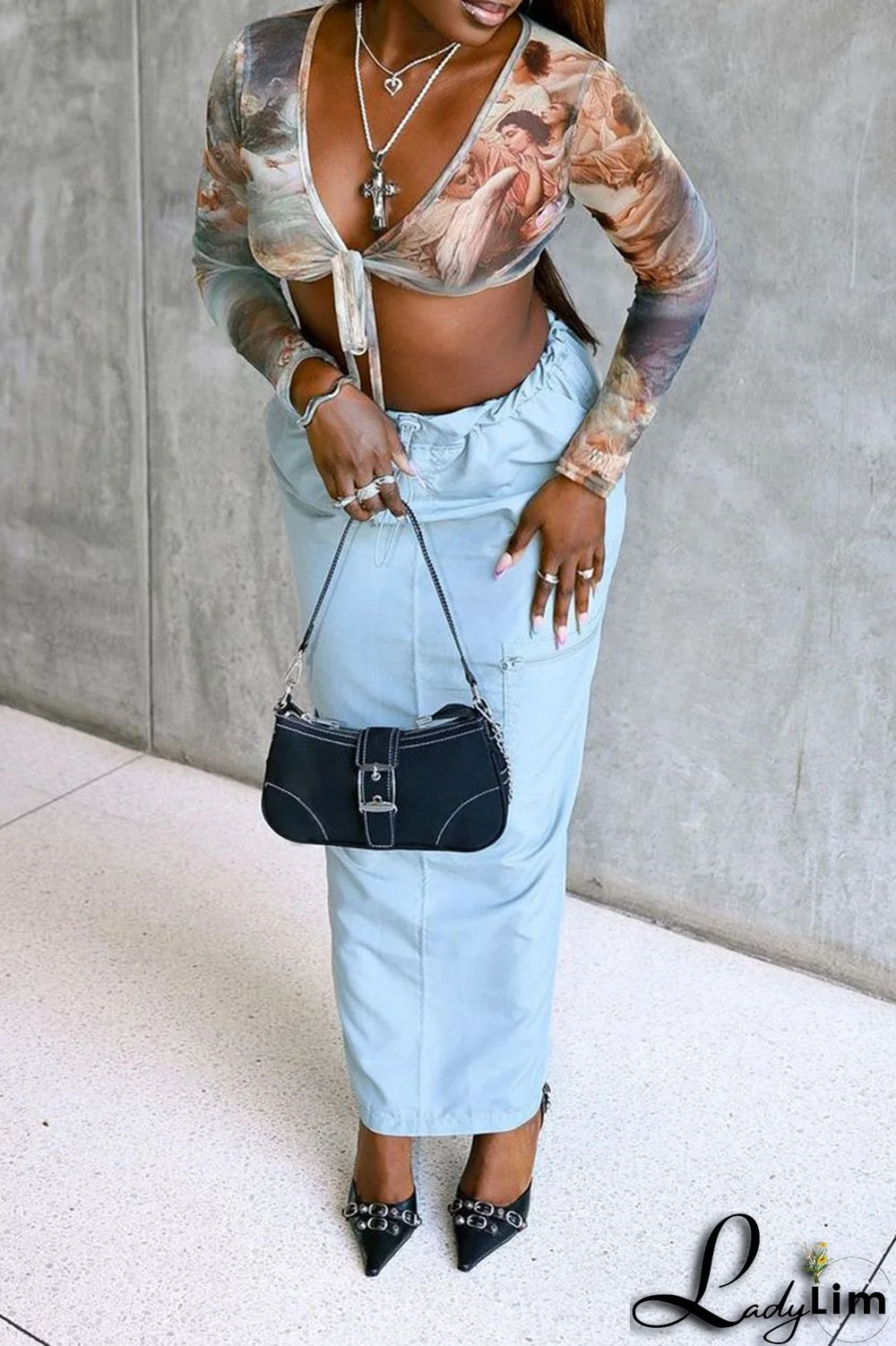 Black Casual Street Solid Patchwork High Waist Straight Solid Color Bottoms