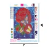 Flower Butterfly  | Full Round Diamond Painting Kits