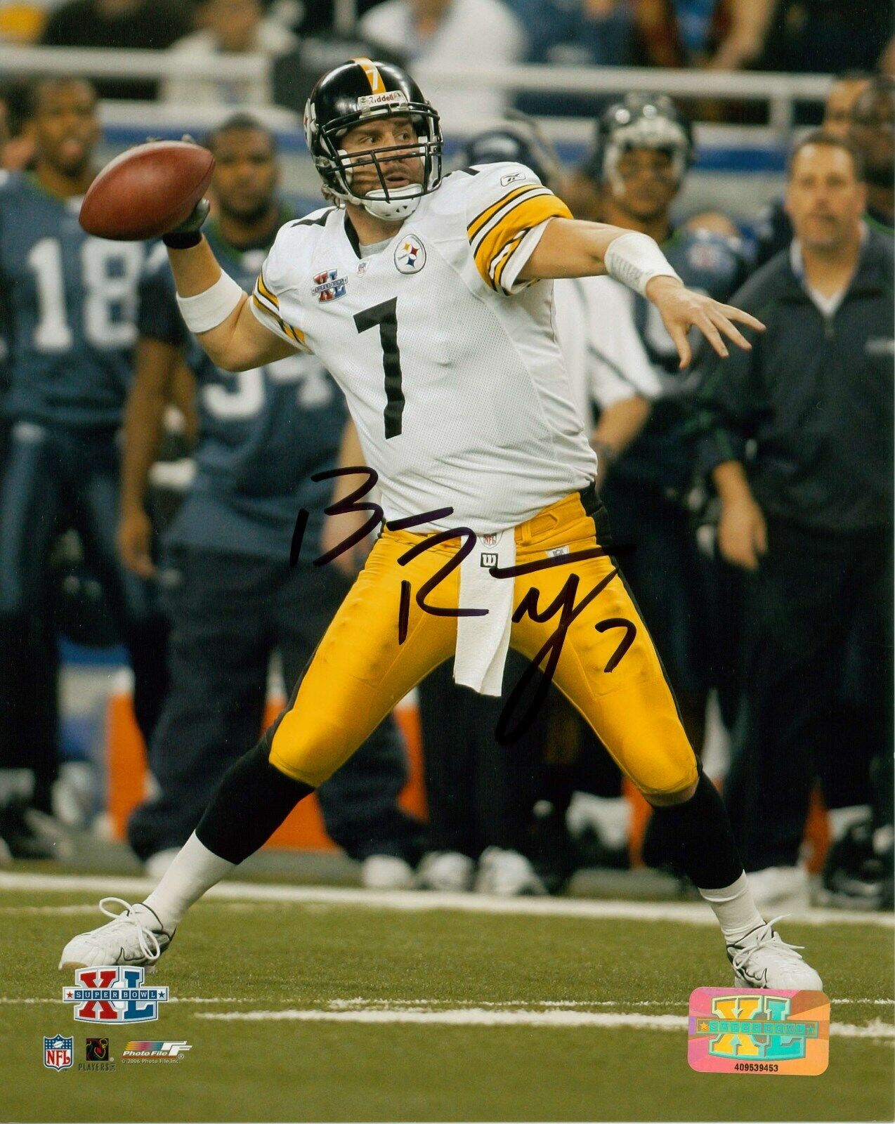 BIG BEN ROETHLISBERGER - STEELERS Autographed Signed 8x10 Reprint Photo Poster painting!