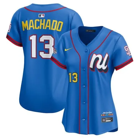 Women's National League #13 Manny Machado  Blue 2025 All-Star Edition Limited Player Jersey