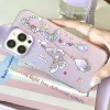 Iphone 15 Series Phone Case Three In One Acrylic Cardboard Water Diamond