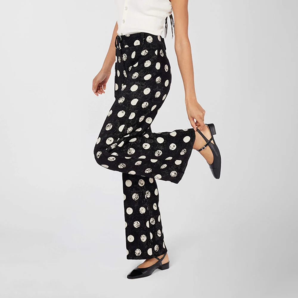 Black Square Toe Buckle Mary Jane Slingback Flat Shoes for Women