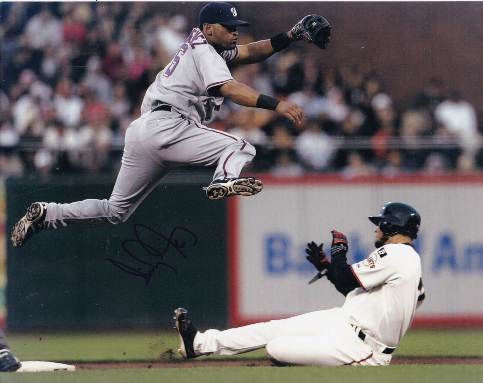 D'ANGELO JIMENEZ WASHINGTON NATIONALS ACTION SIGNED 8x10