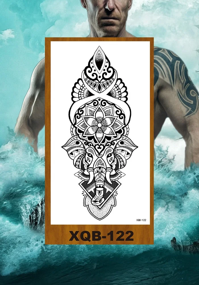 Temporary Tattoo Sticker Man Woman Arm Body Art Fake Tatoo Buddha Bodhisattva Believer Religion Valkyrie Female Warrior Goddess