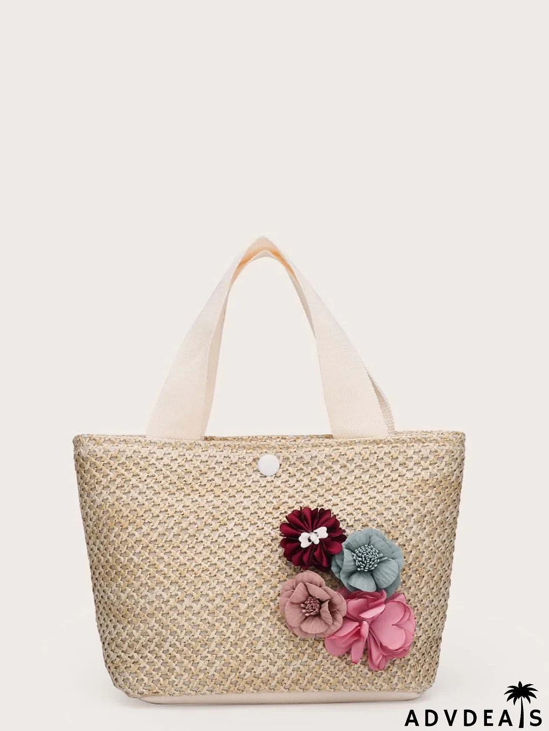 Floral Decor Satchel Bag