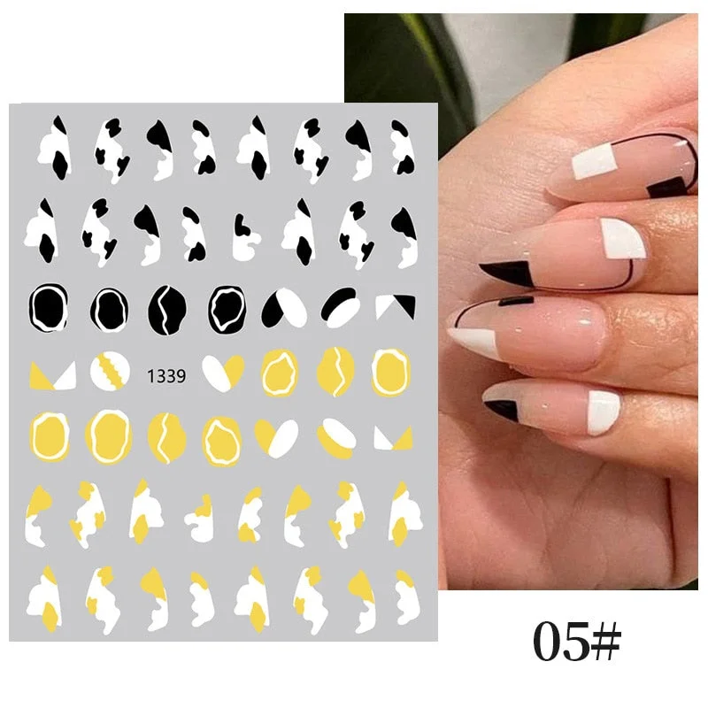 1Pc 3D Halloween Nail Stickers Anime Joker Spider Snake Sliders Nail Art Stickers Adhesive Christmas Decals Snowflake Decor-Nail Inspo
