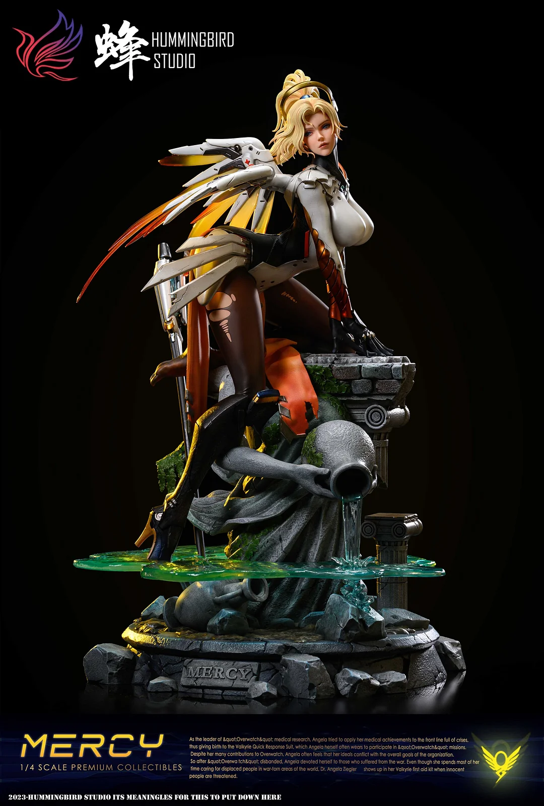 柑*菜様 HUMMINGBIRD STUDIO 1/4 Mercy マーシー Mercy/ Angela Ziegler with LED - Overwatch Resin Statue