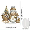 Diamond Painting Acrylic Winter Snowman Desktop Art Kits for Home Office