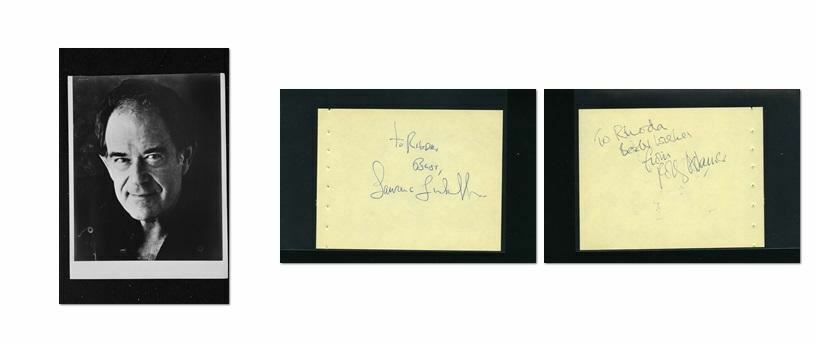 Laurence Luckinbill - Signed Autograph and Headshot Photo Poster painting set