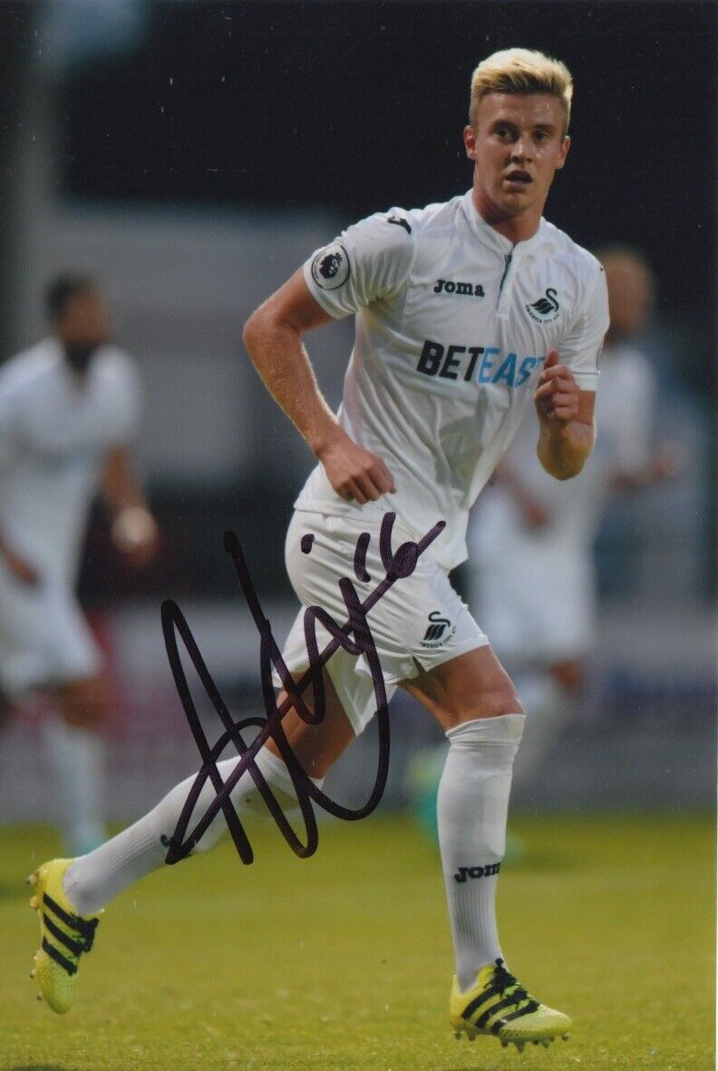 ADAM KING HAND SIGNED 6X4 Photo Poster painting SWANSEA CITY FOOTBALL AUTOGRAPH