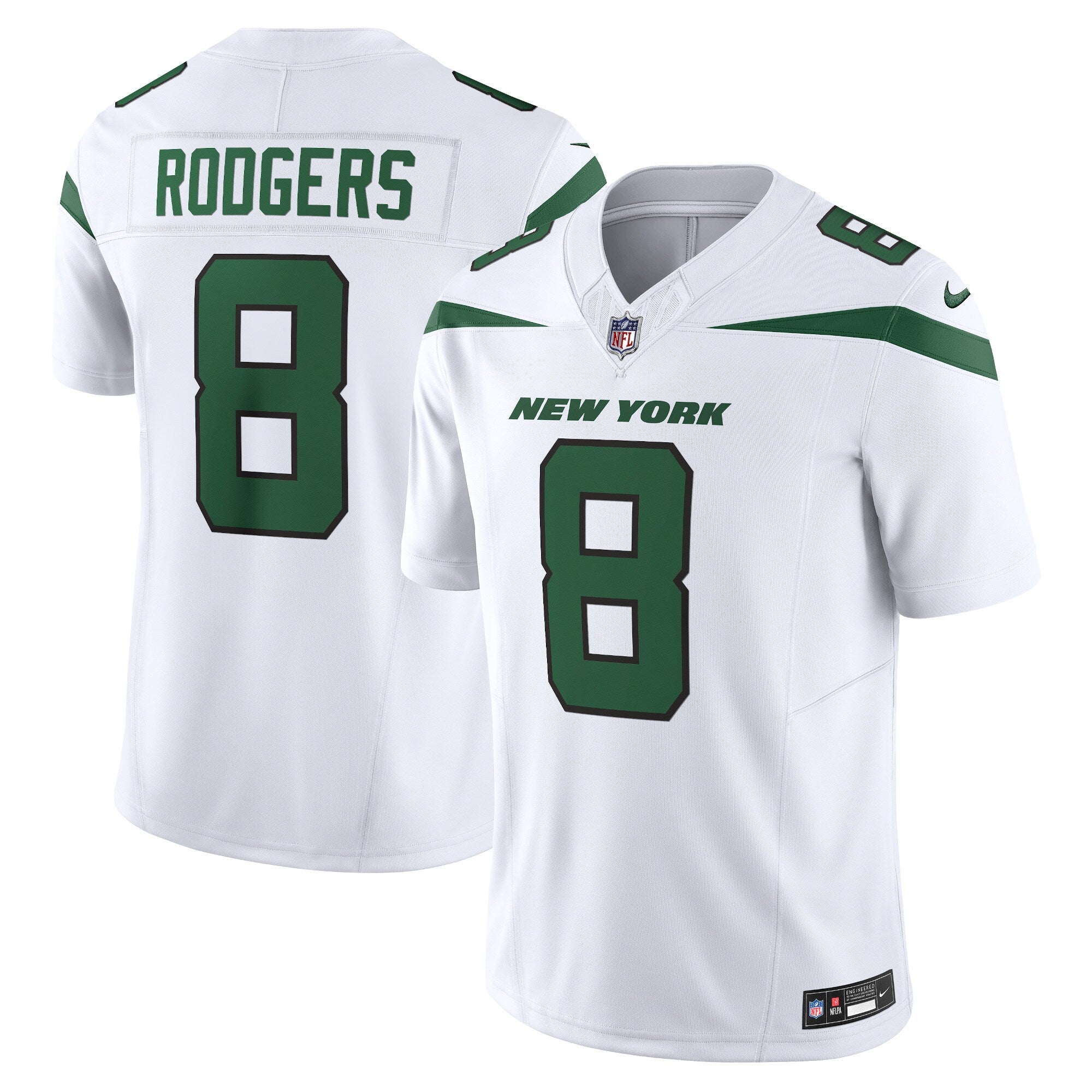 Aaron Rodgers New York Jets Nike Vapor F.U.S.E. Limited Jersey - Spotlight White mysite