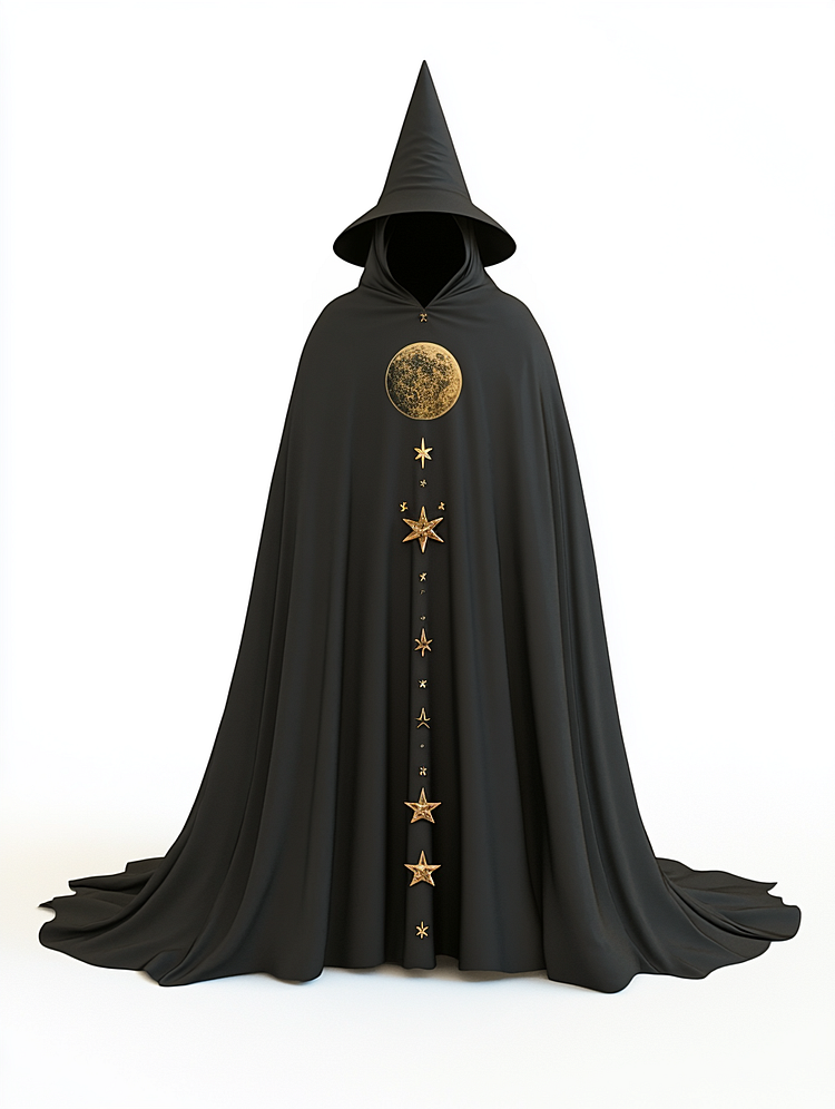 The moon and The stars long wizard cape 0339