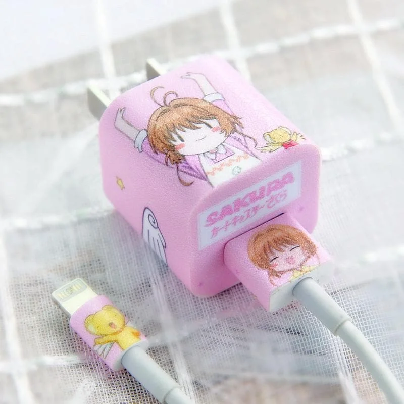 Sailor moon Sakura Charger Stickers For iPhone SP13384