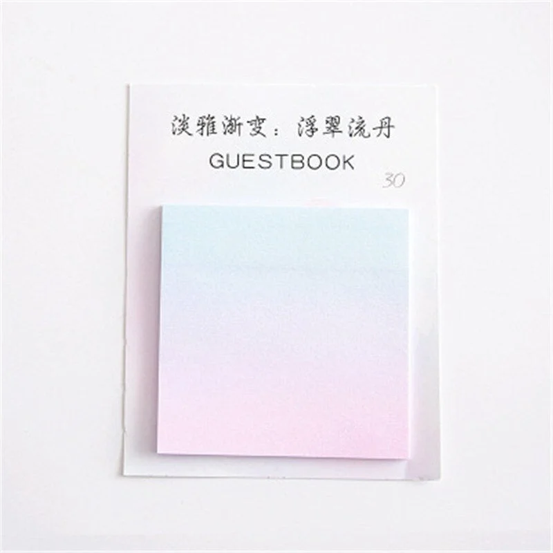 30 Sheets/Pad Self Stick Notes Self-adhesive Sticky Note Cute Notepads Posted Writing Pads Stickers Paper