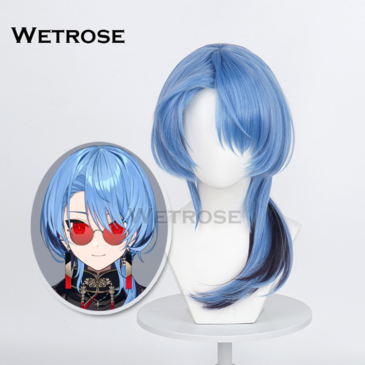 [Wetrose] In Stock Hololive JP Vtuber Hoshimachi Suisei 星街すいせい 東洋風ス-ツ コスプレ 2024 New Outfit Cosplay Wig