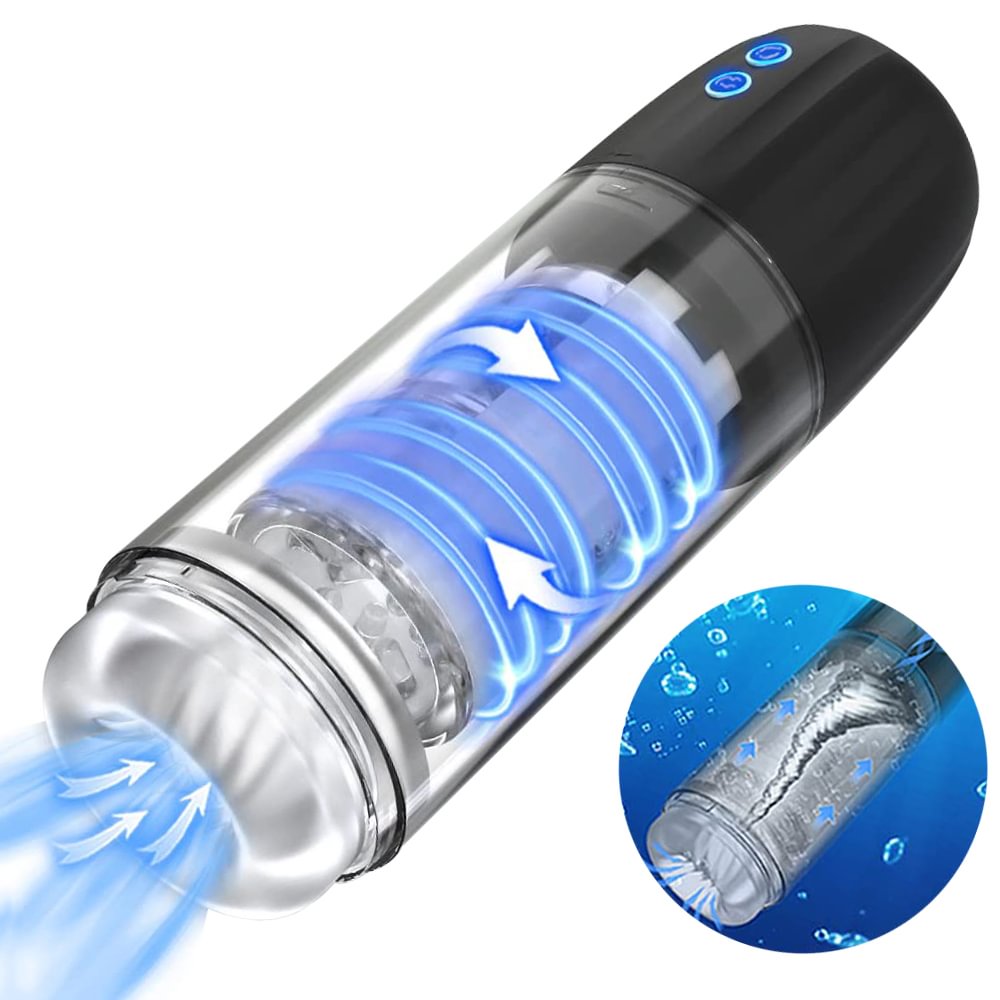 2 in 1 Male Rotating Vacuum Pump 7 Sucking Rotating Toys