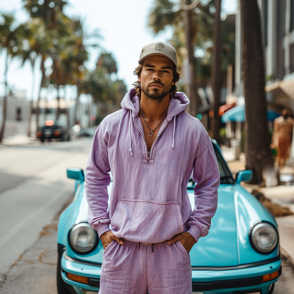 Men's Linen Hooded Shirt-inspireuse