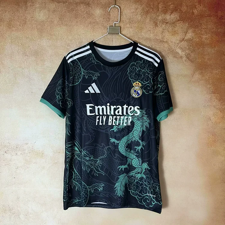 2025-26-Real Madrid Black and Green Dragon - Jersey - Fan Edition