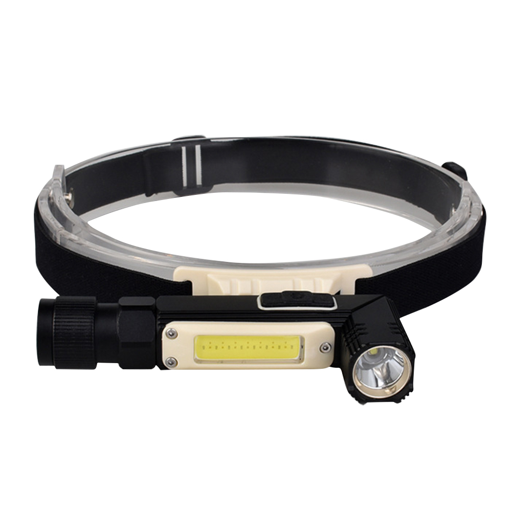 

XPG COB LED Flashlight 1200LM 5 Modes USB Rechargeable Torch Headlight Lamp, 501 Original