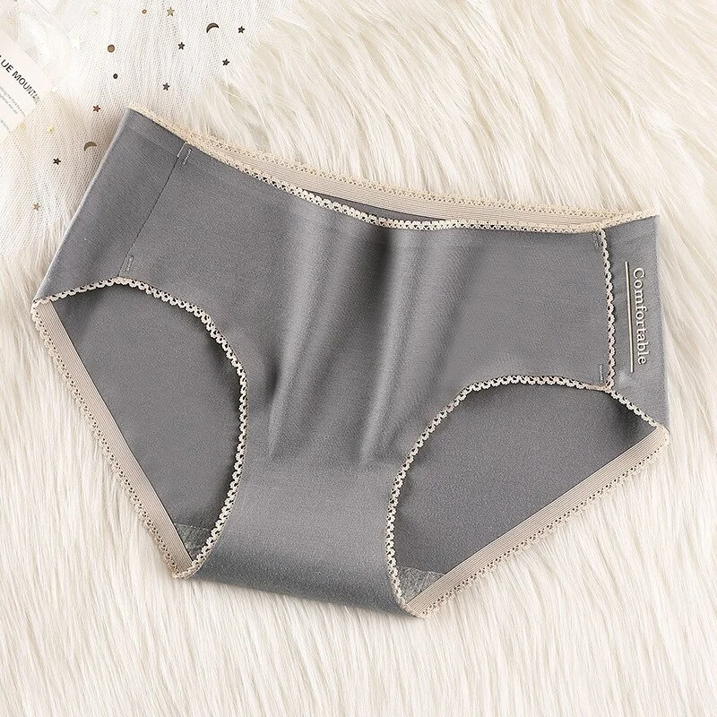 Billionm Cotton Women Panties Underwear 95% Cotton Breathable Solid Candy Color Women Girl Briefs Underpant Lingerie Panty