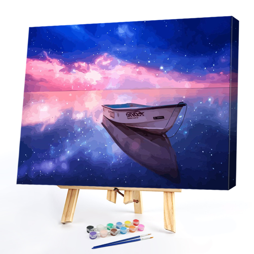 

50*40CM - Paint By Numbers - Galaxy Ship, 501 Original