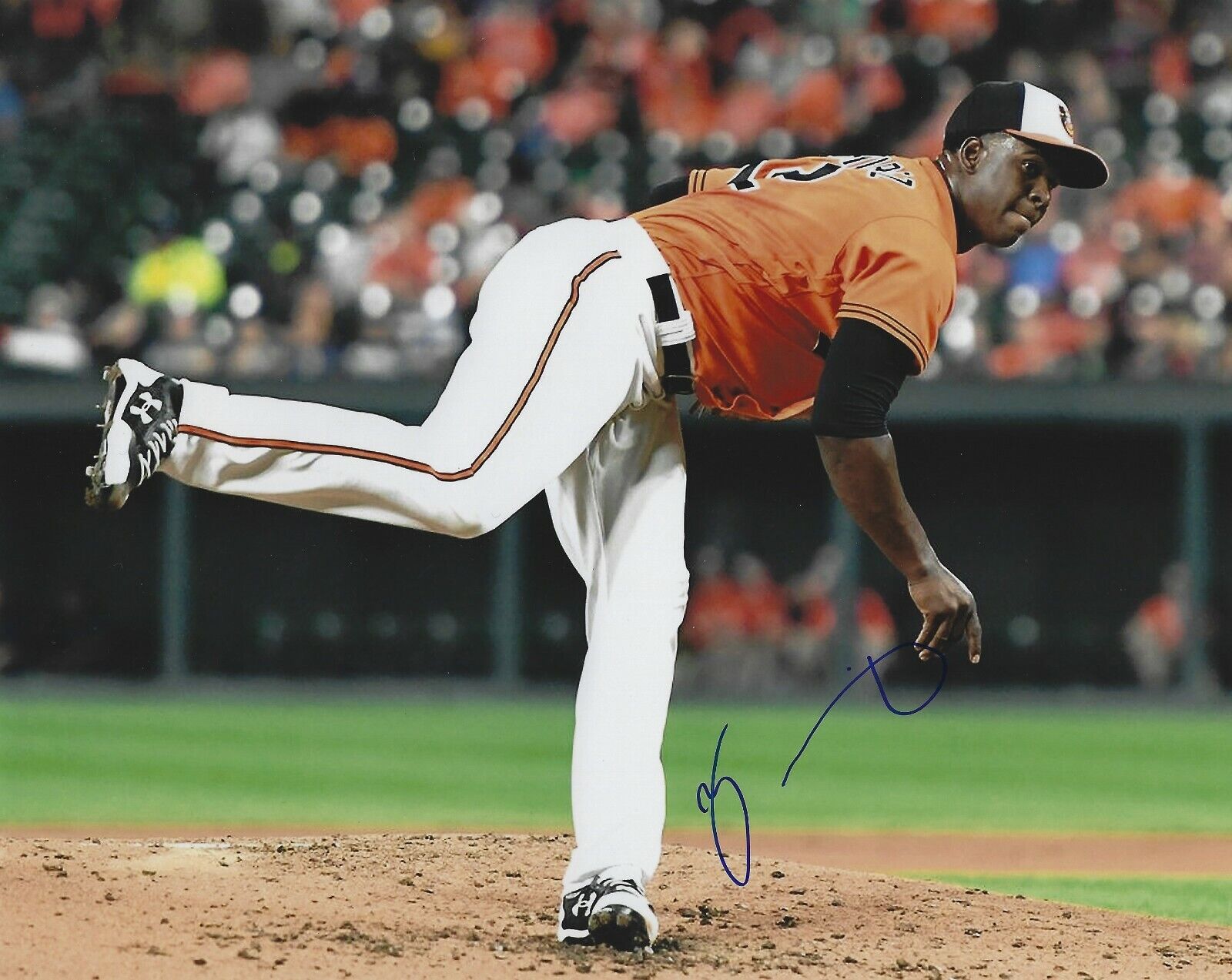 AUTOGRAPHED 8x10 YEFRY RAMIREZ Baltimore Orioles Photo Poster painting W/COA