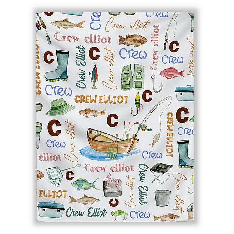 BlanketCute-Personalized Lovely Kid Cartoon Patterns Blanket with Your Kid's Name | 02