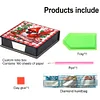 (US Local)5D DIY PU Cardinal Diamond Painting Notecard Box Gem Art Sticky Note Holder