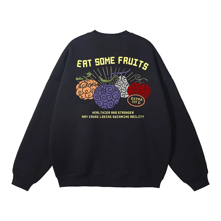 Pure Cotton One Piece Devil Fruits Pullover weebmemes