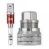 Universal Sleeve Adaptive Socket Wrench Set Wear Resist Multi-Purpose Socket Wrench Tool Multifunctional Self-Adjusting Ratchet Adapter for 3/8 Inch Drive Ratchet Torque Wrenches