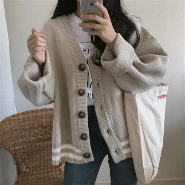 Solid Basic Elegant New Oversized Warm Sweater