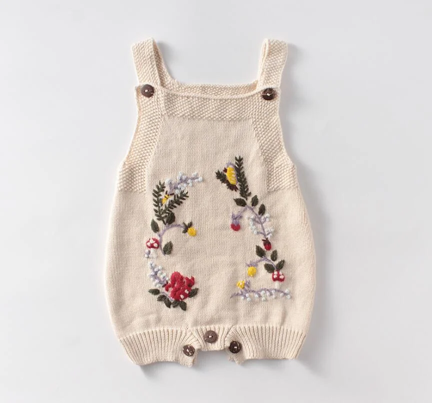 2020 New Pattern Baby Jumpsuit Girl Spring And Autumn Sweater love Print  Jacket + love Print Jumpsuit Two Piece Suit