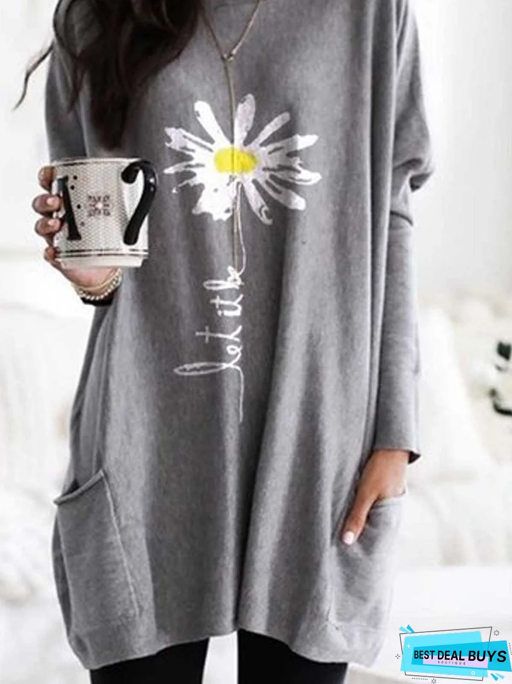 Women Fashion Casual Long Sleeve Sweatshirt