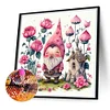 5D DIY Full Square Drill Diamond Painting Gnome Kit Home Decor Art Craft 35x35cm