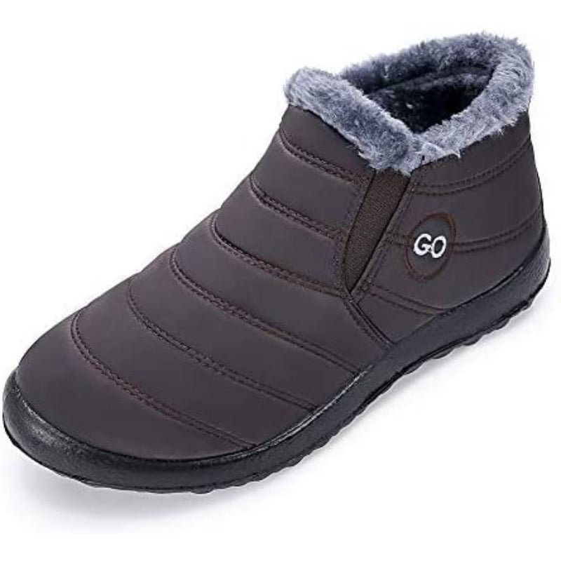 Women's Winter Snow Boots Fur Lined Warm Ankle Boots Slip On Waterproof Outdoor Booties