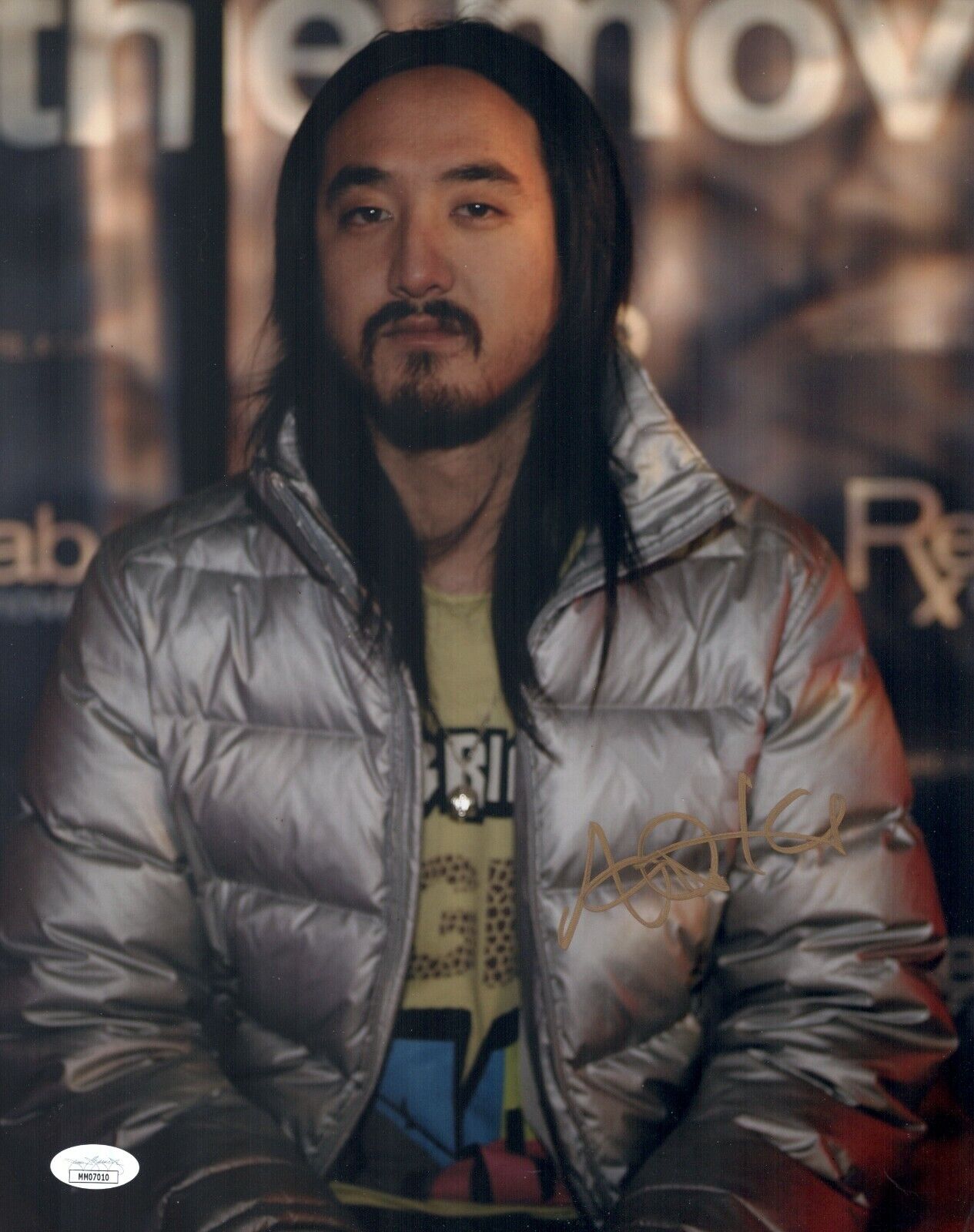 STEVE AOKI Signed DJ 11x14 Photo Poster painting EDM Producer Music Autograph JSA COA Cert