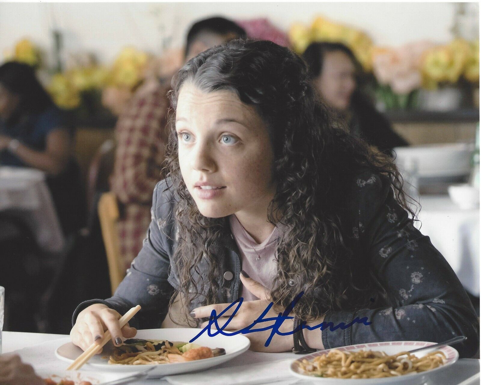 ACTRESS STEFANIA LAVIE OWEN SIGNED ALL WE HAD 8X10 MOVIE Photo Poster painting COA CHANCE SERIES