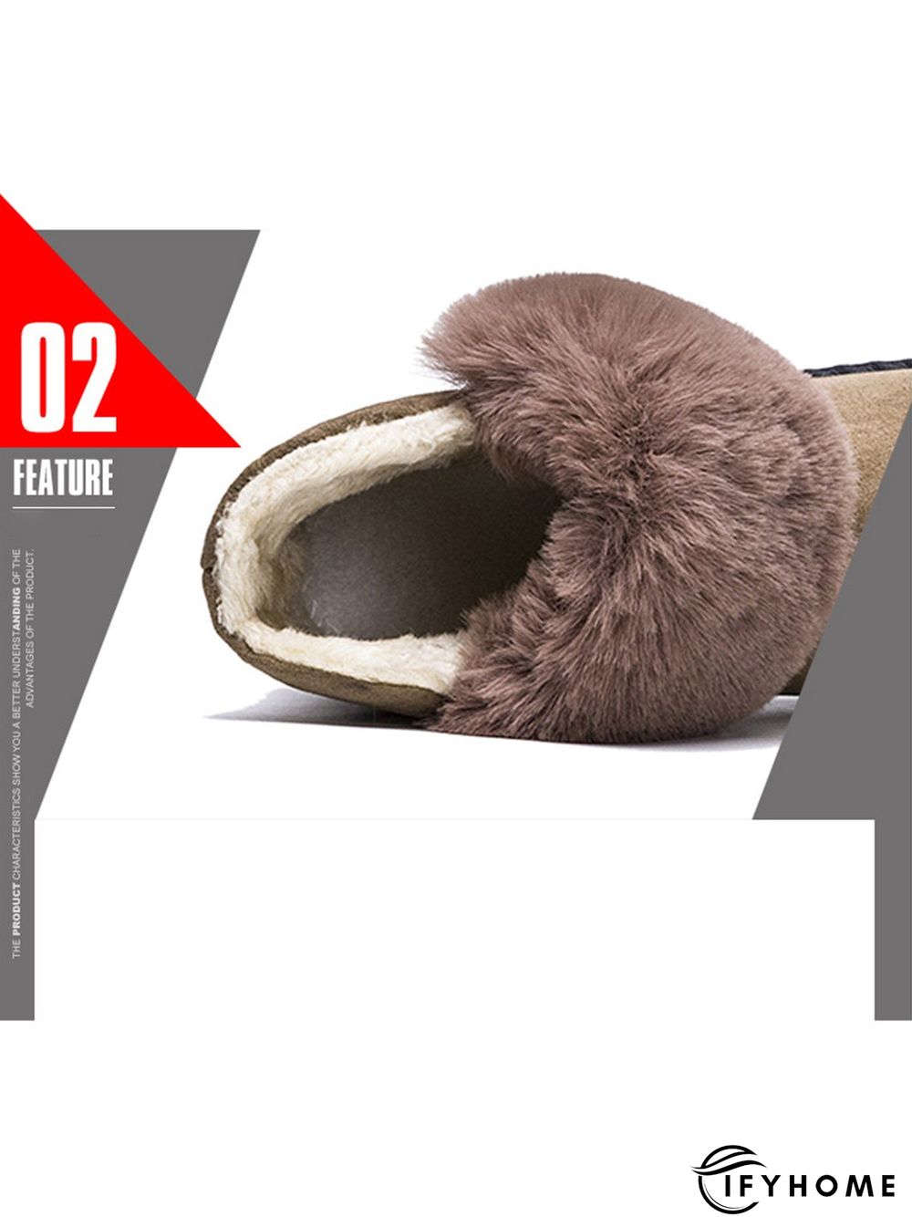 Casual Anti-collision Stitching Plush Warm Snow Boots | IFYHOME