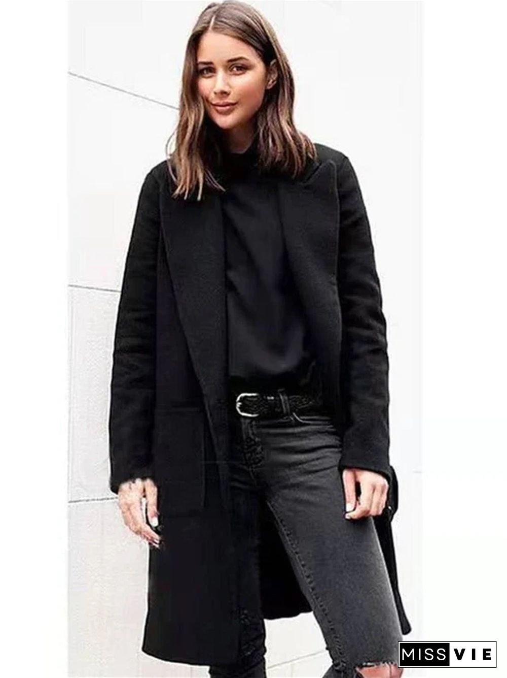 Long Loose Thick Wool Coat