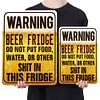 Beer fridge warning - Vintage Metal Signs - 20*30cm/30*40cm - Warning