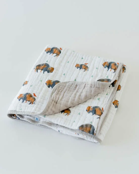 Original Cotton Muslin Quilt - Bison